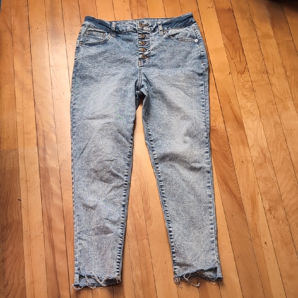 Wild Fable High Rise Light Blue Jeans Button Fly 8